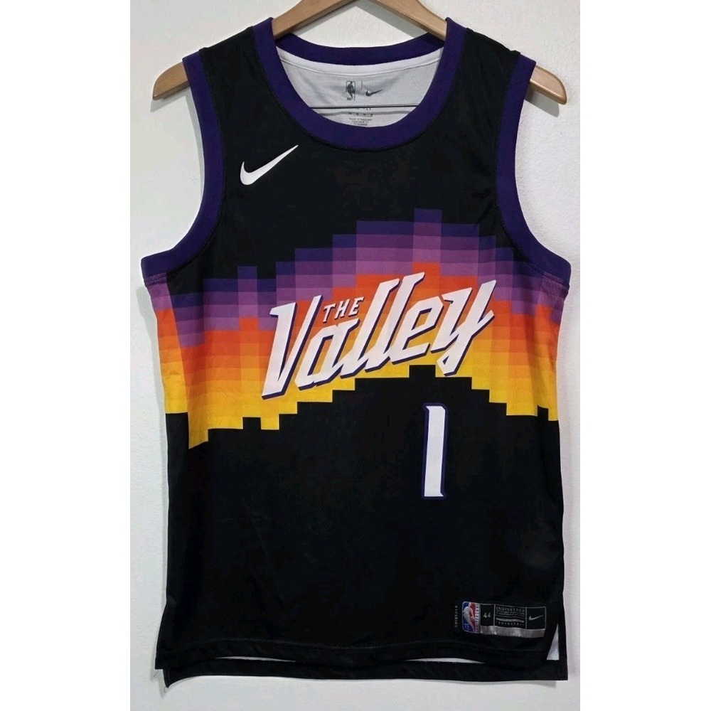 Phoenix Suns The Valley Jersey Devin Booker Nike Men M 44 Basketball NBA EUC